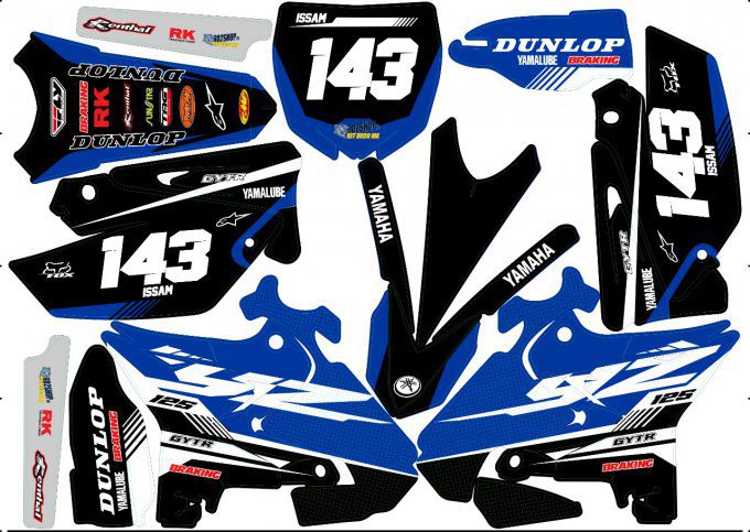 Kit déco Semi-perso YZ 125 / 250 ( 2002 à 2020)