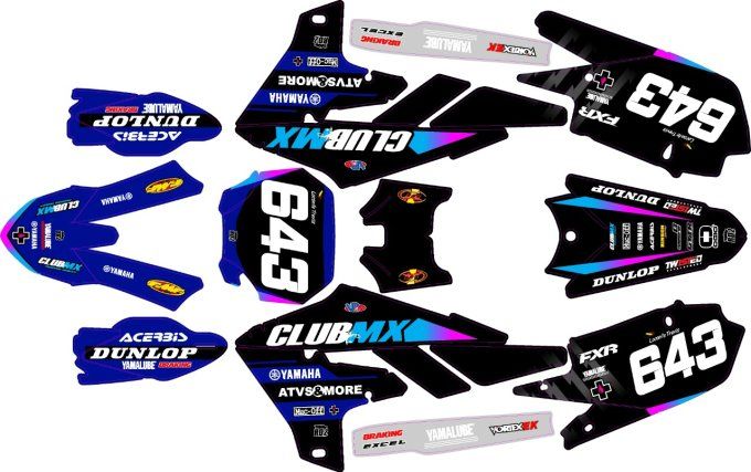 YZF 450 2018-2022  YZF 250 2019-2023 - club mx - kit deco club mx yzf 250 - graphics club mx yzf 250