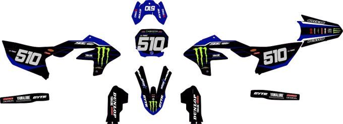 YZF 450 -2023 - 2024 - yzf 250 2024 - kit deco - graphics - decals - monster - rd2shop -