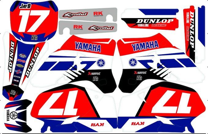 YZF 250-450 -  2003-2004 - 2005 - kit deco - rd2shop -