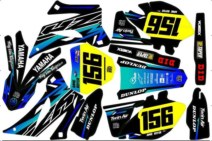 YZF 250 kit deco - kit deco yzf 450 2006- 2007 - 2008 - 2009 - rd2