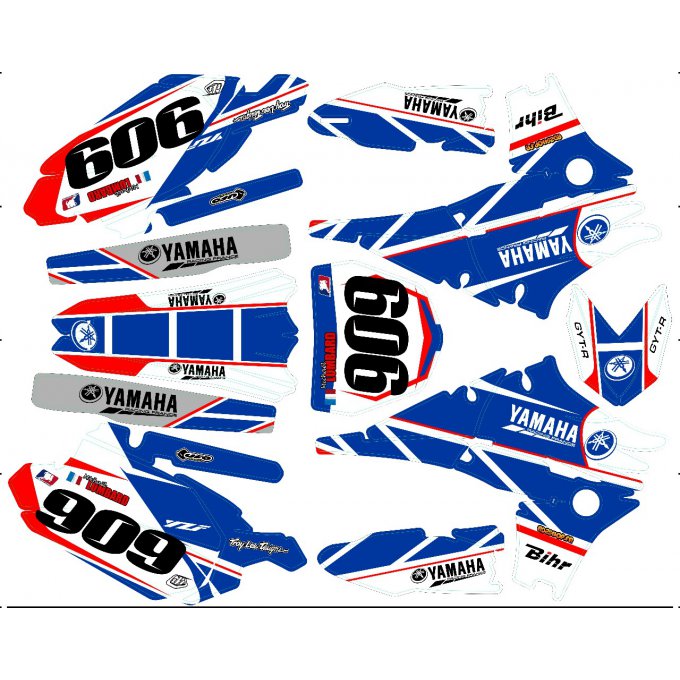 Kit déco Semi-perso YZF 250 / 450 ( 2010 à 2017 )