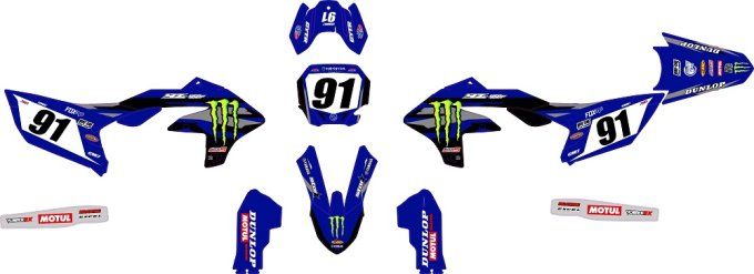 YZF 450 2023 kit deco - kit deco monster yzf 450 2023 monster - graphics yzf 450 2023 - deco yzf 202