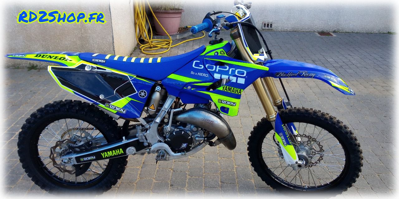 Housse de selle CrossX Racing avec bandes Yamaha 65 YZ 2018-2019