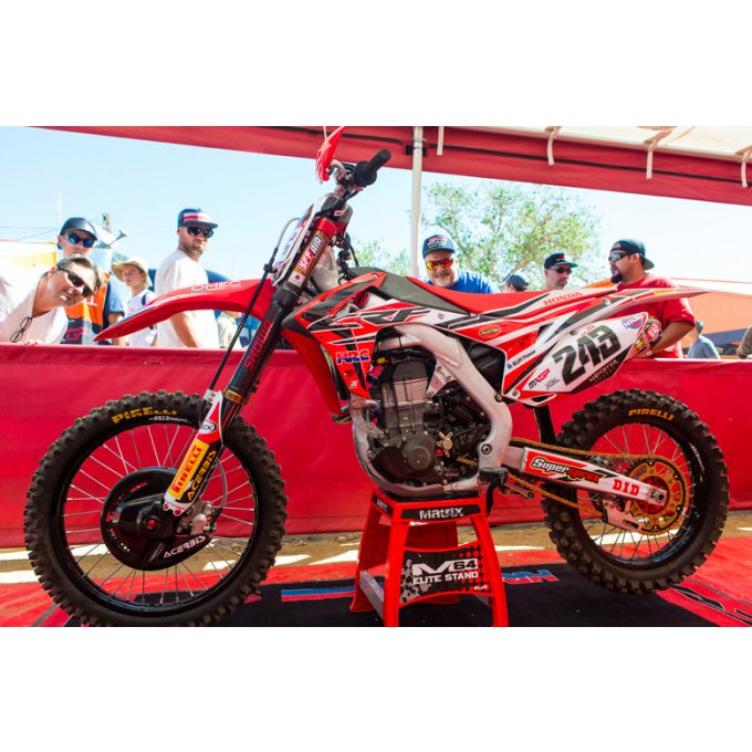 Kit Déco + Housse selle  HONDA CRF 250 / 450 ( 2013 à 2017 )